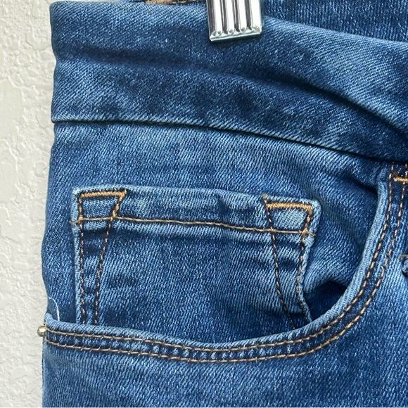 FRAME Women’s Le Crop Mini Boot Blue Stretch Denim Cropped Bootcut Jeans 28 - Picture 4 of 8